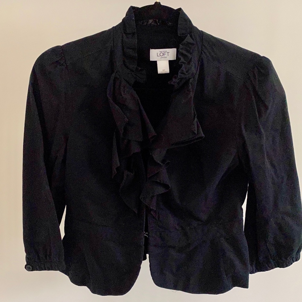 Loft Ruffle Blazer - image 1